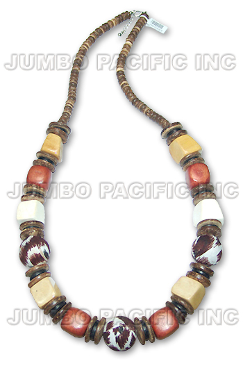 JWN883 Filipino Wood Necklace Fashion Jewelry